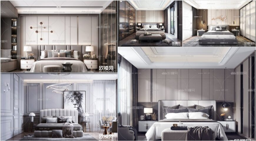 Collection Modern Bedroom 2020 Part 16 3d Model, 3dsmax