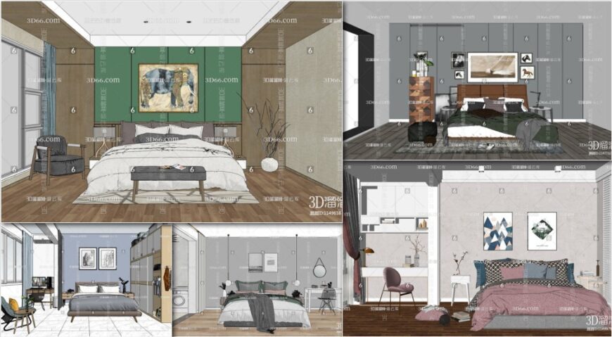 Bed Collection Part 2 Sketchup