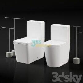 10. Free 3D Toilet Models